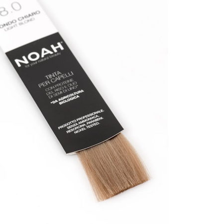 Vopsea de par naturala, Blond deschis, 8.0, 140 ml, Noah 665696