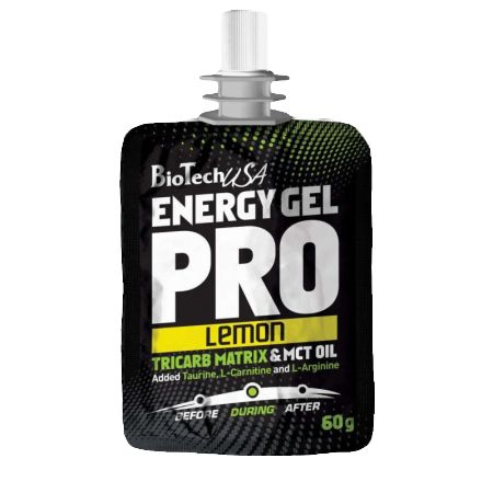 Energy Gel Lemon, 60 g, Biotech USA