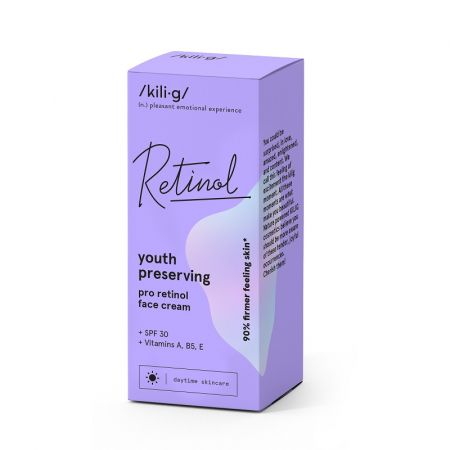 Crema de fata SPF30 cu pro-retinol, peptide si panthenol, 50 ml, Kilig 547791