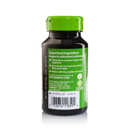 Chlorella Micro-algae Nature's Way, 410mg, 100 capsule vegetale, Secom 738043