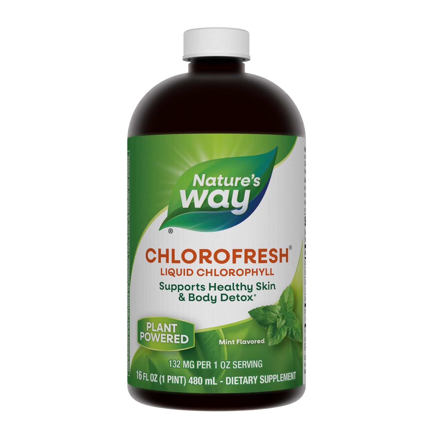 Chlorofresh Mint Liquid Nature's Way, 480 ml, Secom