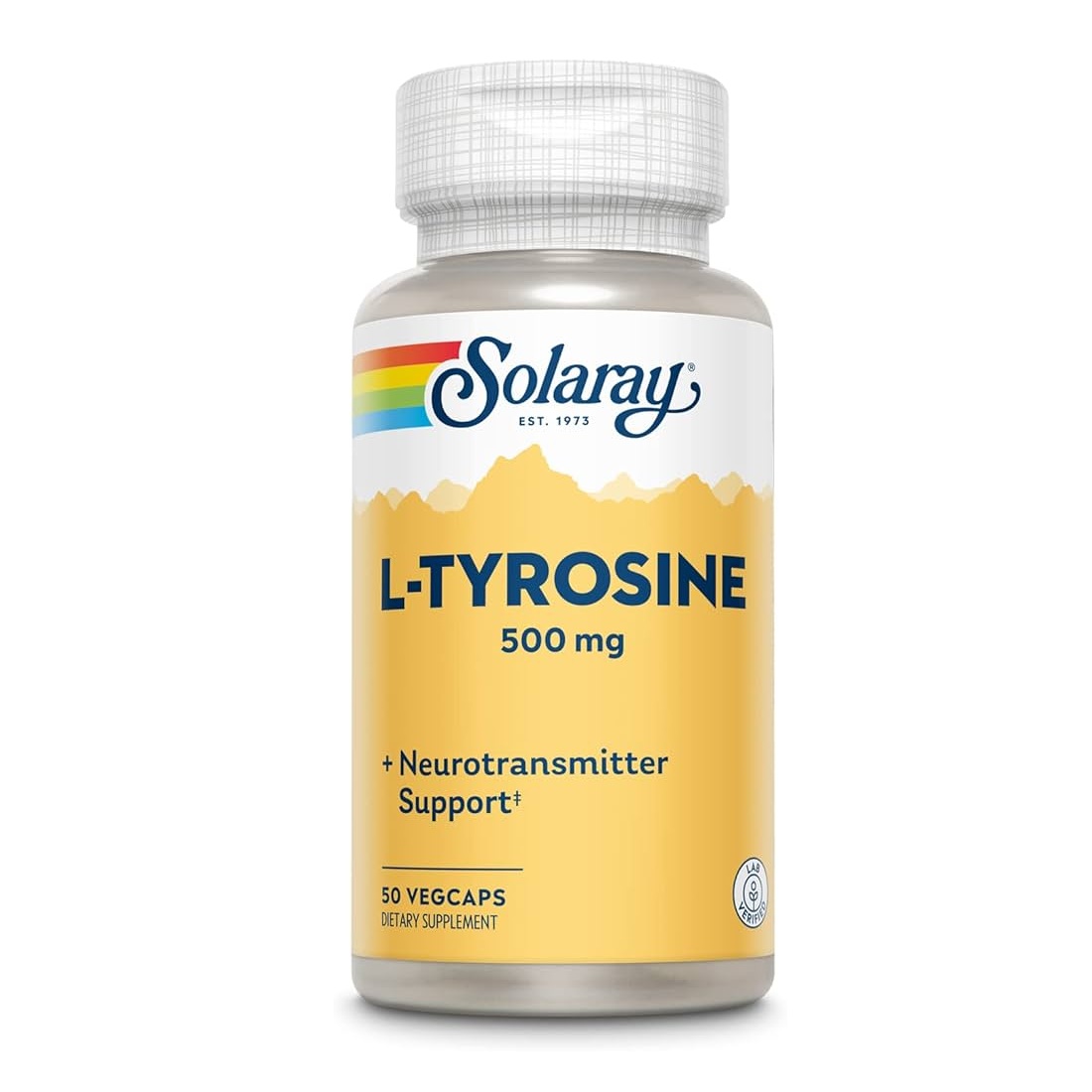 L-Tyrosine 500mg Solaray, 50 capsule, Secom