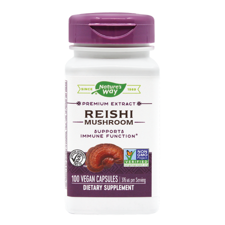 Reishi Natures Way, 100 capsule, Secom