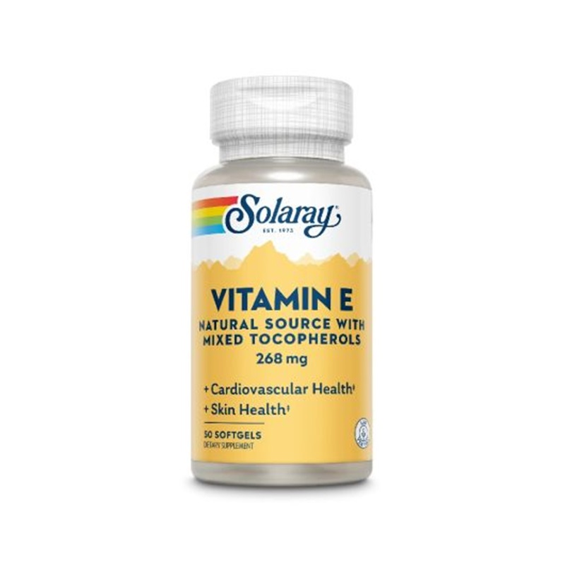 Vitamina E 400UI Solaray, 50 capsule, Secom