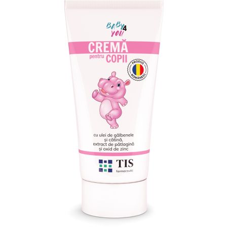 Crema pentru copii cu ulei de catina Baby 4 You, 50 ml, Tis Farmaceutic