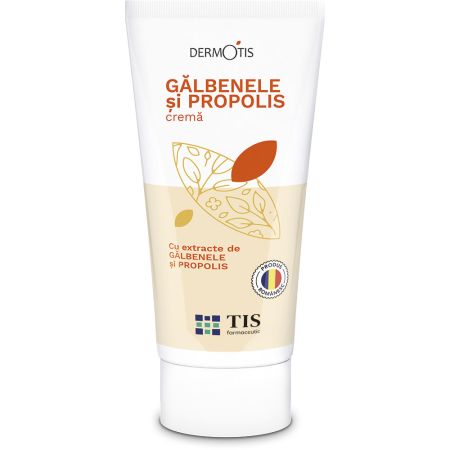 Crema cu galbenele si propolis DermoTis, 50 ml, Tis Farmaceutic