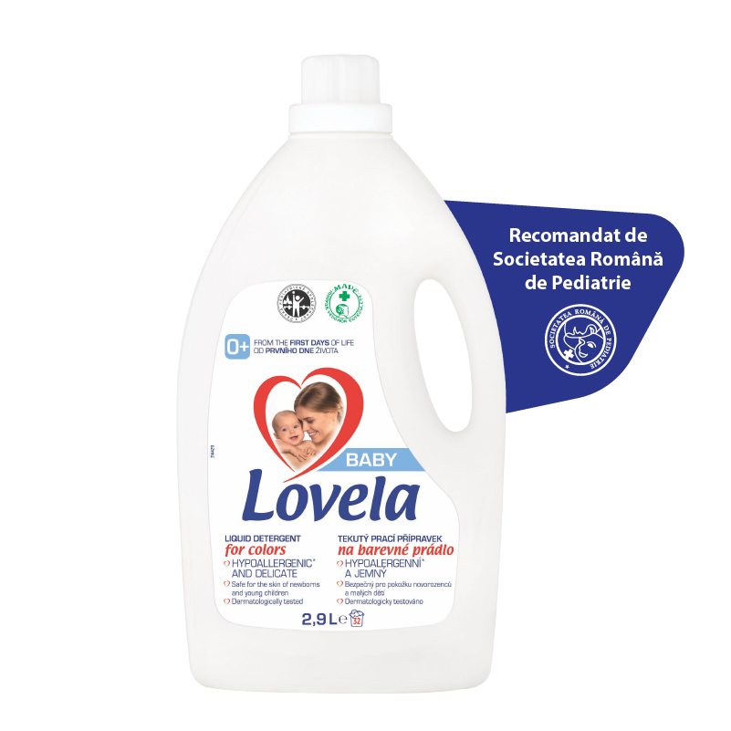 Detergent lichid pentru rufe colorate, 2900 ml, Lovela Baby