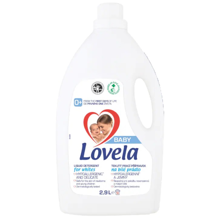 Detergent lichid pentru rufe albe, 2900 ml, Lovela Baby