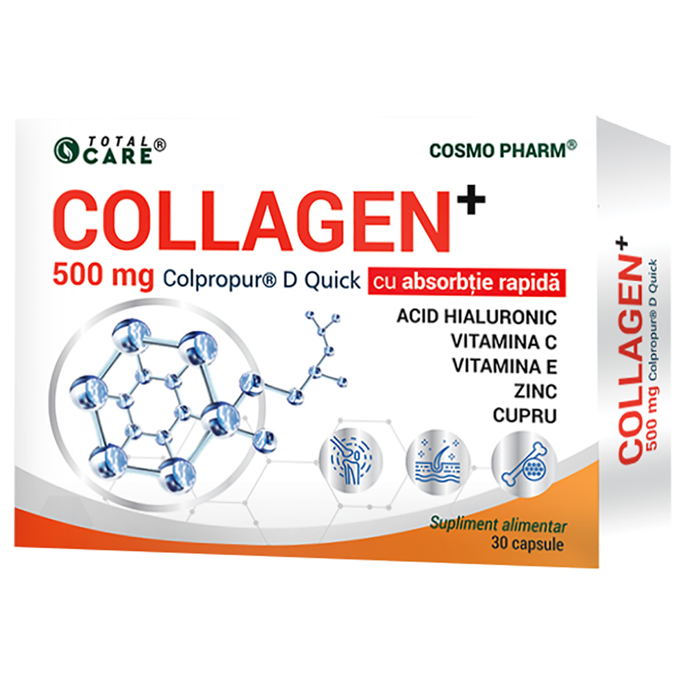 Collagen+ Fortigel B, 500 mg, 30 capsule, Cosmo Pharm