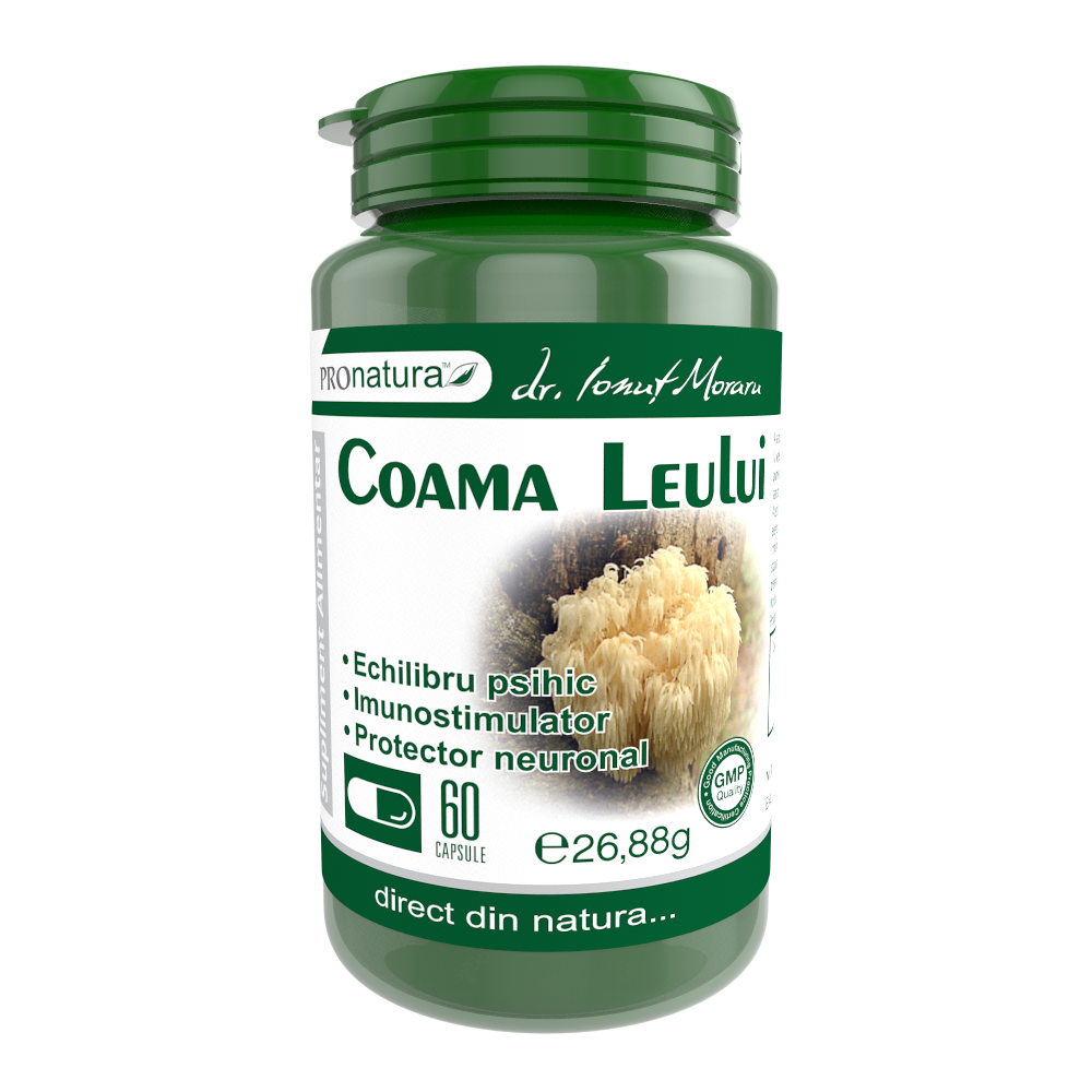 Coama Leului, 60 capsule, Pro Natura