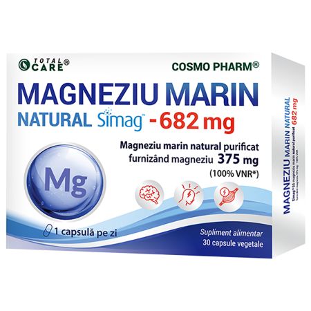 Magneziu Marin, 682 mg, 30 capsule, Cosmo Pharm