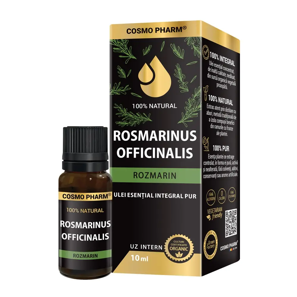 Ulei esential de rozmarin, 10 ml, Cosmo Pharm