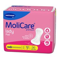 Tampoane pentru incontinenta urinara MoliCare Lady Pad, 3 Picaturi, 12 bucati, Hartmann