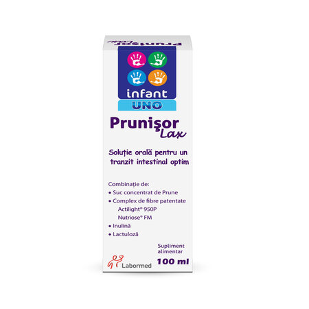 Sirop pentru un tranzit intestinal optim Prunisor Lax Infant Uno, 100 ml, Labormed 617332