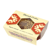 Fagure natural cu miere cu zmeura, 65 g, Stupinele Cristian