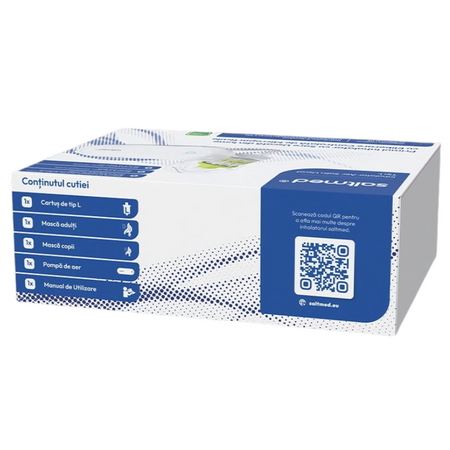 Inhalator cu aer salin uscat Tip L Adulti+Copii, 1 bucata, Saltmed 731480