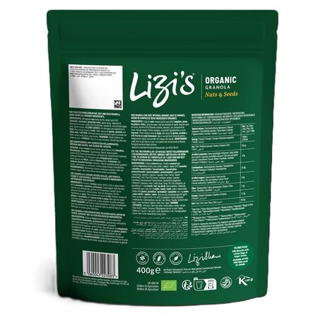 Granola eco cu nuci si seminte, 400 g, Lizi's 723992