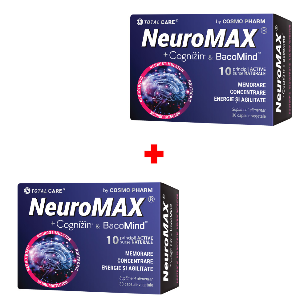 Pachet Neuromax, 30 + 30 capsule, Cosmopharm