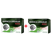 Pachet Branca Ursului 4000, 30 + 30 capsule vegetale, Cosmopharm