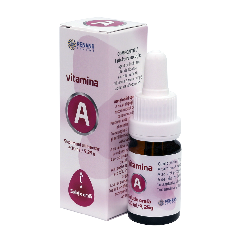 Solutie orala Vitamina A, 10 ml, Renans