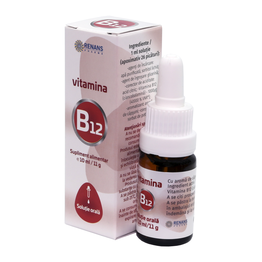 Solutie Vitamina B12, 20 ml, Renans