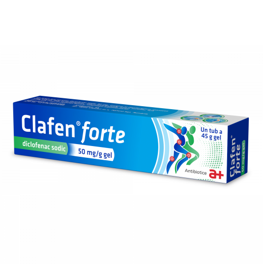 Clafen forte, 50 mg/g gel, 45 g, Antibiotice SA