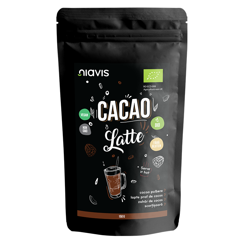 Cacao latte pulbere eco, 150 g, Niavis