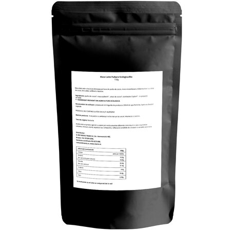 Maca latte pulbere eco, 150 g, Niavis 601586