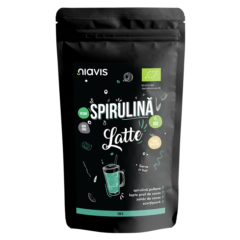 Spirulina latte pulbere eco, 150 g, Niavis