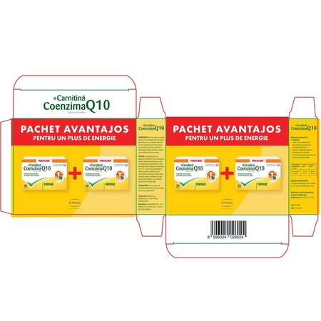 Pachet Coenzima Q10 + Carnitina, 30 + 30 capsule, Walmark 697593