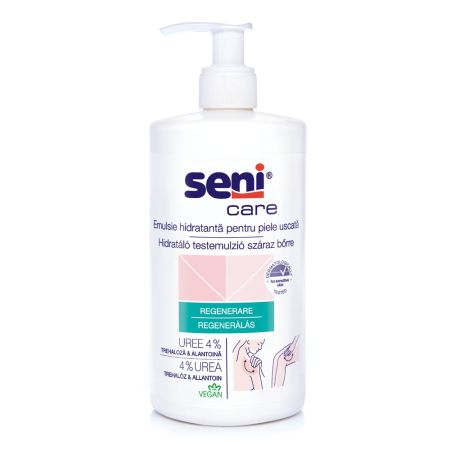 Emulsie hidratanta pentru piele uscata cu 4% uree Care, 500 ml, Seni