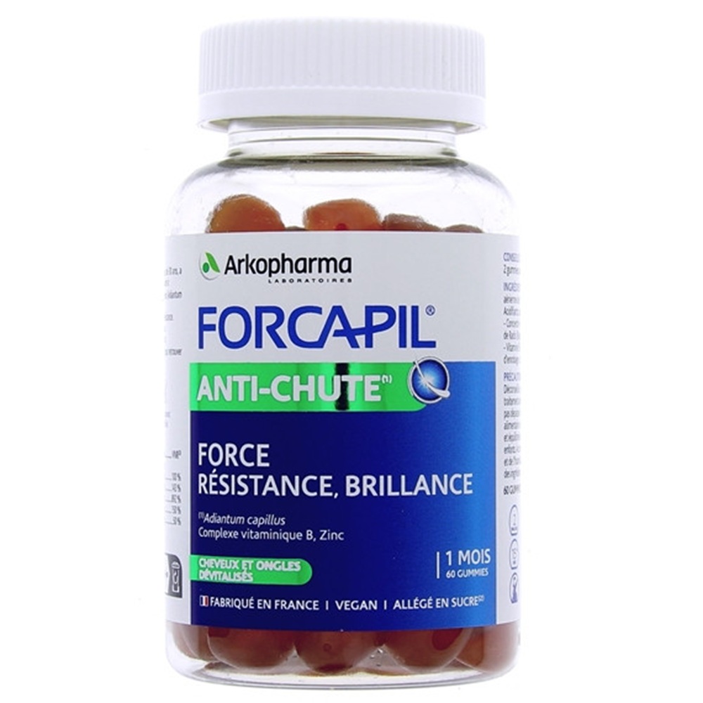 Forcapil anti-caderea parului, 60 jeleuri, Arkopharma