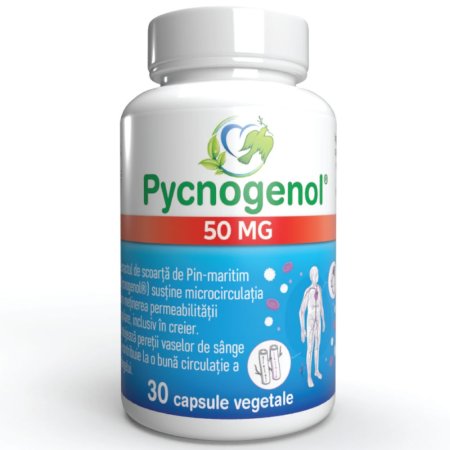 Pycnogenol, 50 mg, 30 capsule vegetale, Justin Pharma
