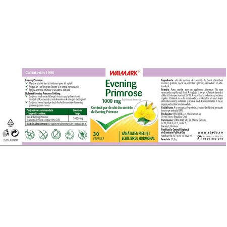 Evening Primrose, 1000 mg, 30 tablete, Walamrk 700034