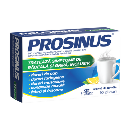Prosinus, 600 mg/12,2 mg pulbere pentru solutie orala, 10 plicuri, Fiterman Pharma