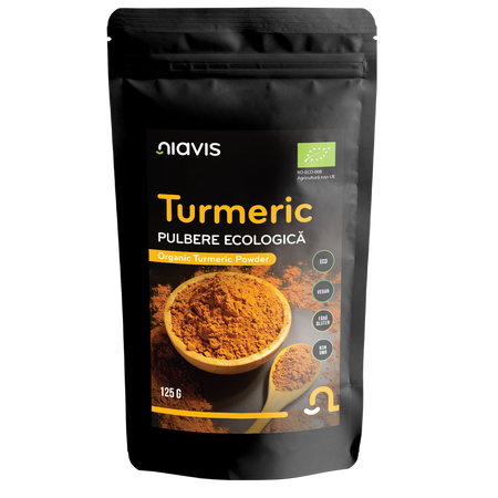 Turmeric pulbere ecologica, 125 g, Niavis