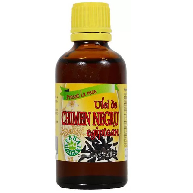 Ulei de chimen negru egiptean presat la rece, 50 ml, Herbavit