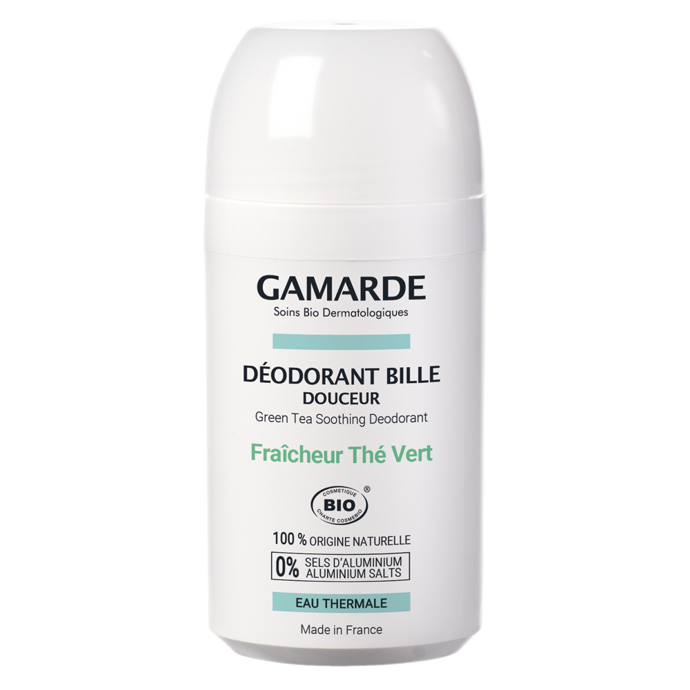 Deodorant vegan eco roll-on cu ceai verde, 50 ml, Gamarde