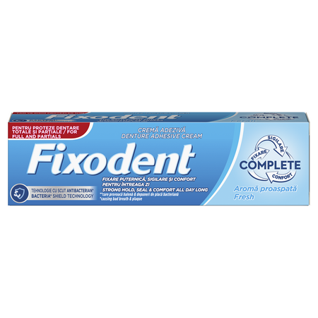 Crema adeziva pentru proteza dentara Fresh, 47 g, Fixodent Complete