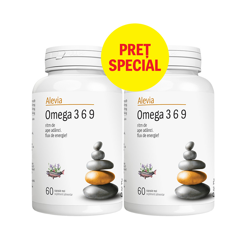 Pachet Omega 3 6 9, 60 + 60 capsule (1+1), Alevia