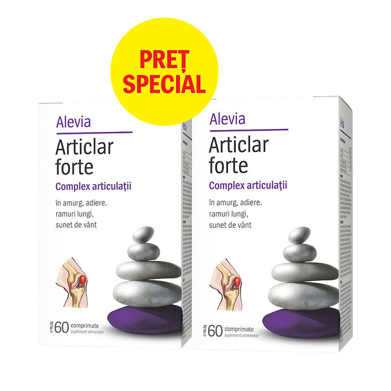 Articlar forte, 60 comprimate, Alevia (1+1 pret special)