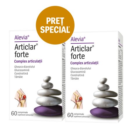 Articlar forte, 60 comprimate, Alevia (1+1 pret special)