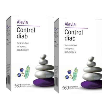 Pachet Control Diab, 60+60 comprimate (1+1), Alevia