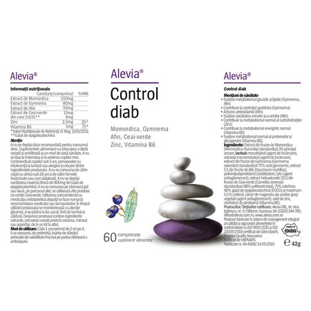 Pachet Control Diab, 60+60 comprimate, Alevia 698483