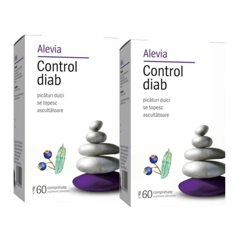 Pachet Control Diab, 60+60 comprimate (1+1), Alevia