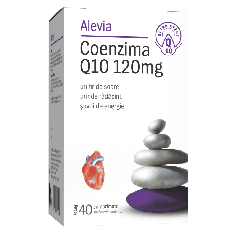 Coenzima Q10 120mg, 40 comprimate, Alevia