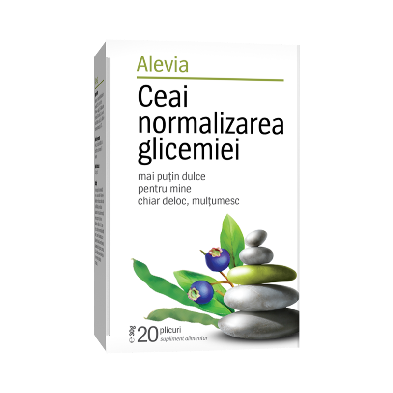 Ceai normalizarea glicemiei, 20 plicuri, Alevia