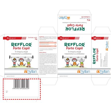 Refflor Forte copii, 10 plicuri, Hyllan 702086