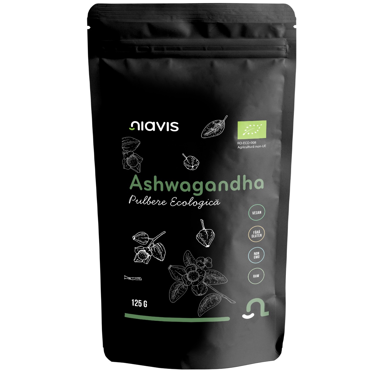 Pulbere Ecologica Ashwagandha, 125g, Niavis