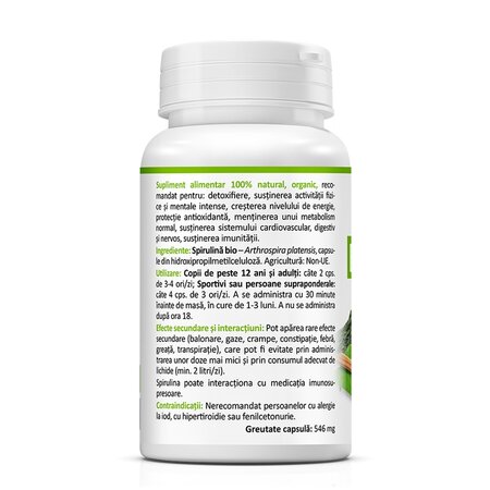 Bio Spirulina, 60 capsule, Zenyth 619534